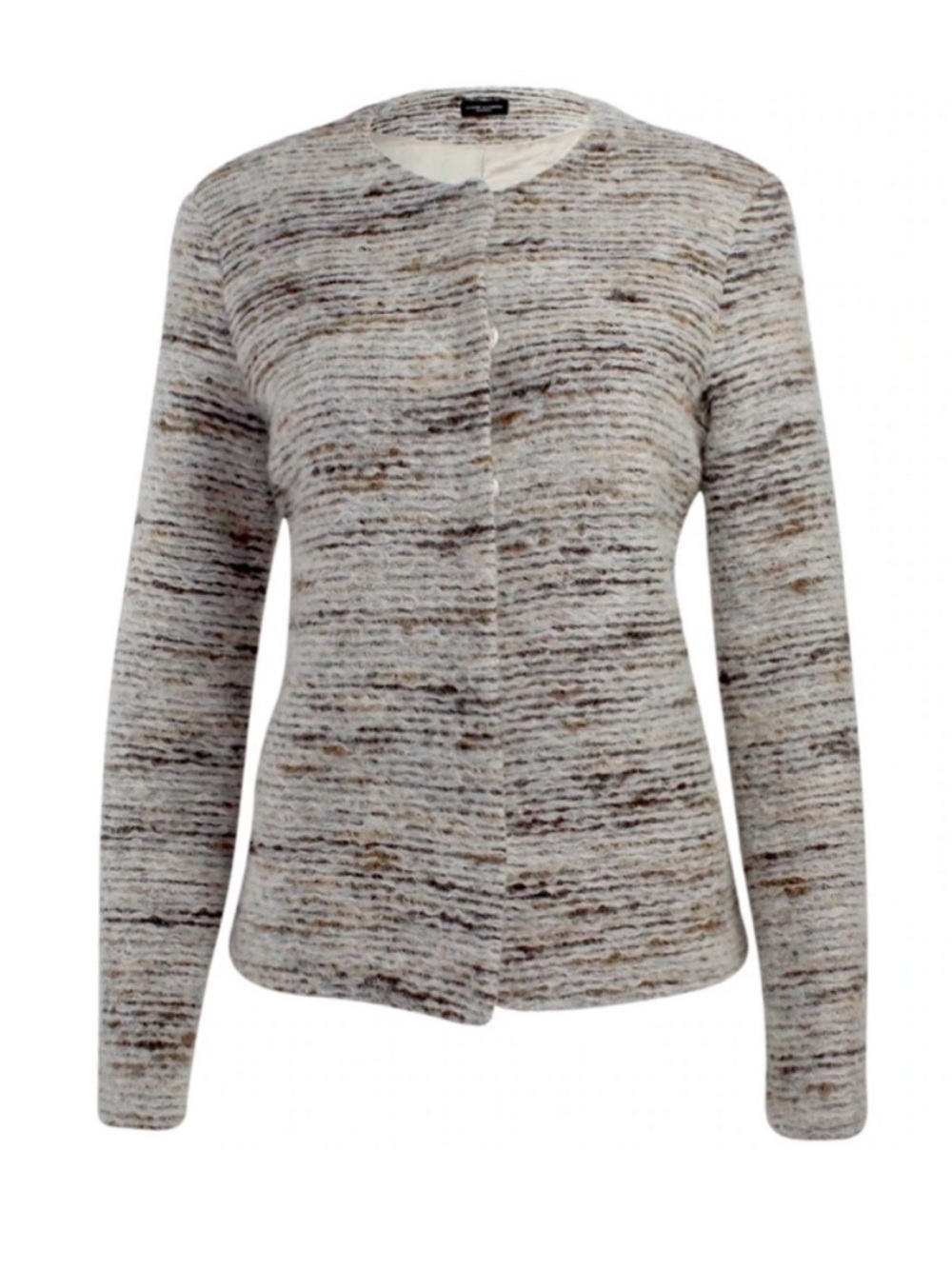 Javier Simorra Wool Blend Textured Cardigan Sweater Jacket Size 12